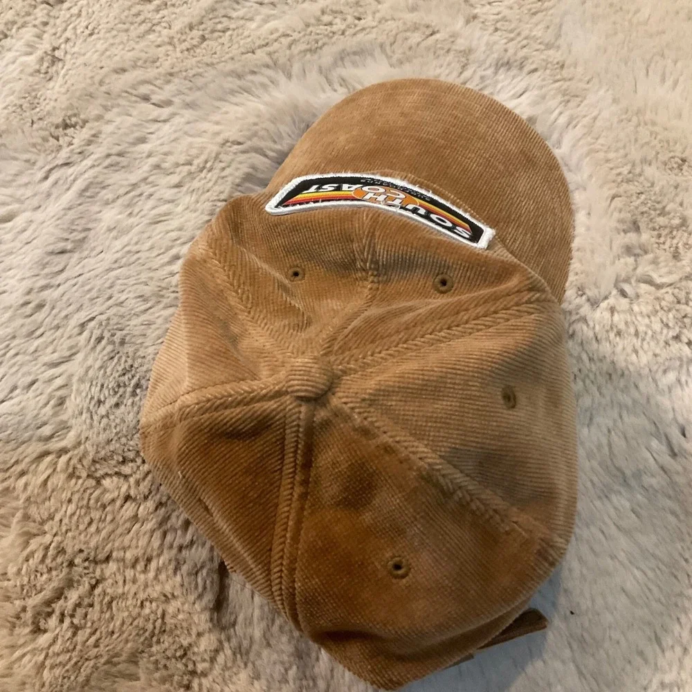 South Coast Surfboards Baseball Hat Patch Front Corduroy Brown‎